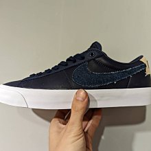 南◇2022 2月 NIKE Blazer Low GT 深藍 男女鞋 皮革 拼接 牛仔 DM8890-400