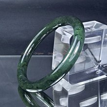 珍珠林~古典環(圓古)玉鐲~天然A貨新疆碧玉(內徑60.5mm, 手圍20號) #611