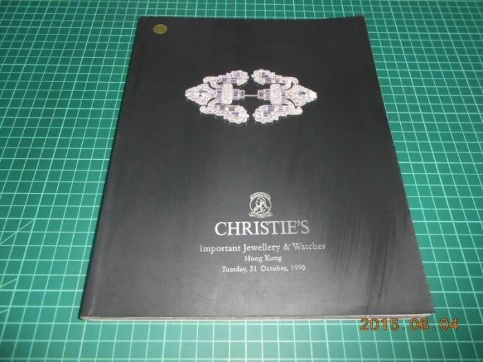 《CHRISTIE&#39;S Hong Kong Important Jewellery & Watches》八成新