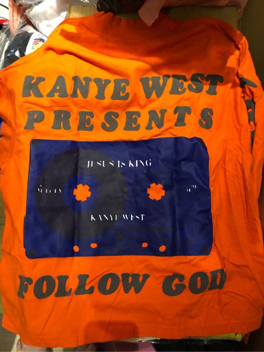 Kanye West X CPFM 聯名系列Large cactus plant flea market 橘紅色