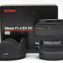 【高雄青蘋果3C】SIGMA 30MM F1.4 EX DC FOR CANON 二手鏡頭#74877