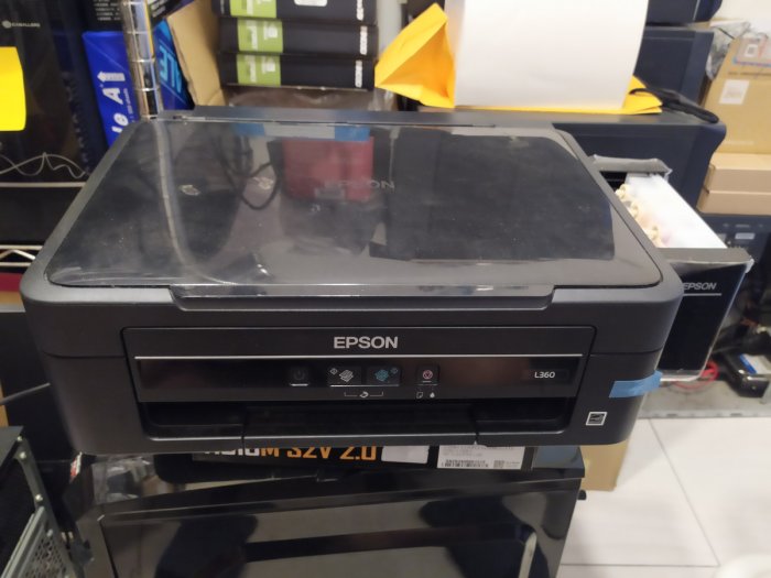 [電腦叢林資訊]-二手EPSON L360 原廠連續供墨印表機-可列印但列印出來會斷線