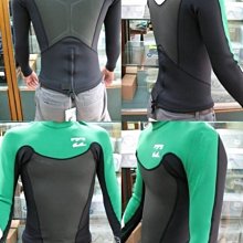 *台灣潛水－BILLABONG 男款上半身長袖防寒衣 (綠色)