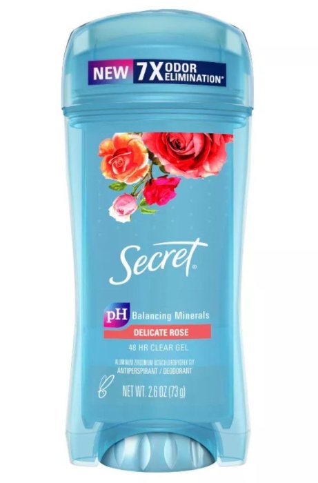Secret 6瓶透明凝膠 美國原廠全新款無香*2/微清香*2/玫瑰*2 體香膏【2025年】Clear Gel