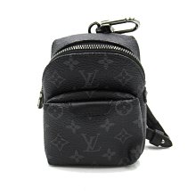 LOUIS VUITTON 路易威登 M61964 雙肩包樣式 迷你 老花掛飾 包掛 黑色 掛件 飾品 配件 日本现货 包郵包稅 9.5成新BRAND OFF】