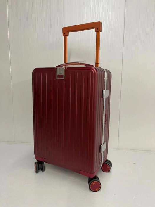 waiyiu2022純色拉桿箱旅行vip登機箱22寸PC輕便鋁框行李箱萬向輪