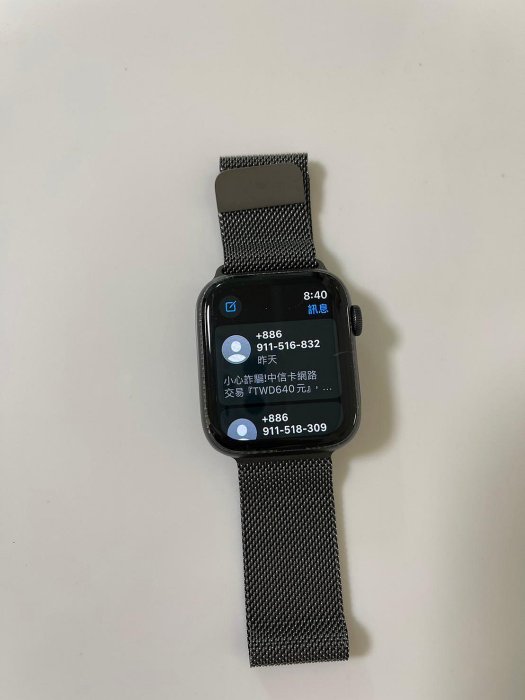 Apple Watch Series 6 44mm GPS版型號:M02F3TA/A(含不鏽鋼錶帶)最後終