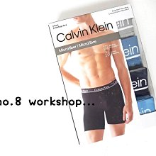 【任2組75折】Calvin Klein MICROFIBER低腰長版四角內褲☆【CKU001W8】(S-M)四件組