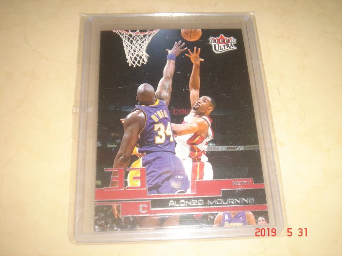 美國職籃 NBA Heat Alonzo Mourning 2002-2003 Fleer Ultra  球員卡