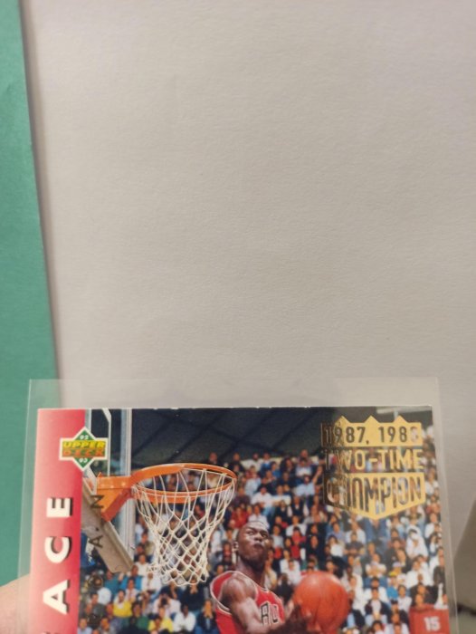 1992 UD upper deck In your face #453 Michael Jordan NBA slam dunk championship