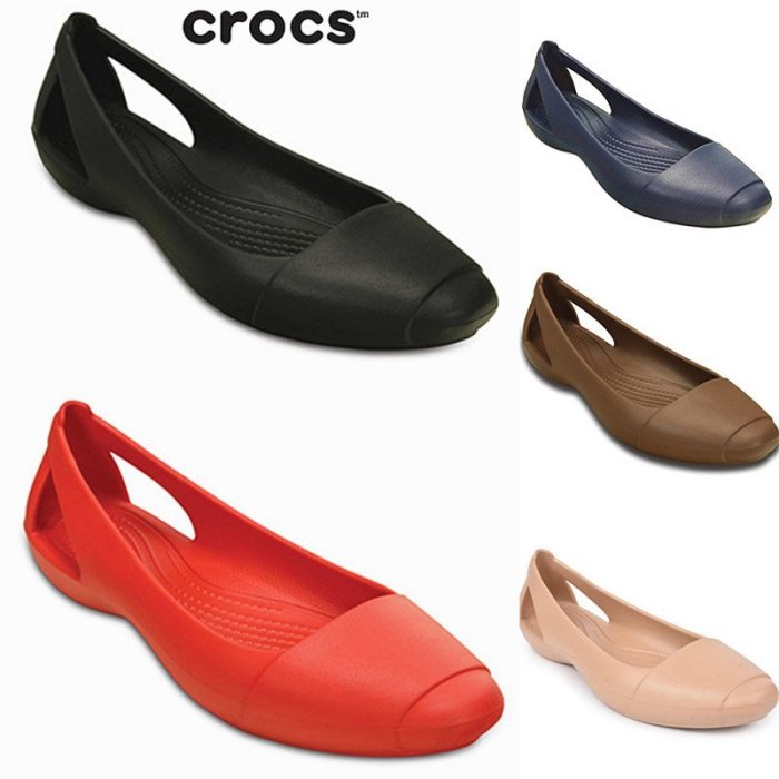 全館特惠 CROCS/卡駱馳 仙安娜 夏季新款 休閒平底鞋 女涼鞋 輕盈時尚高雅 包鞋 女鞋