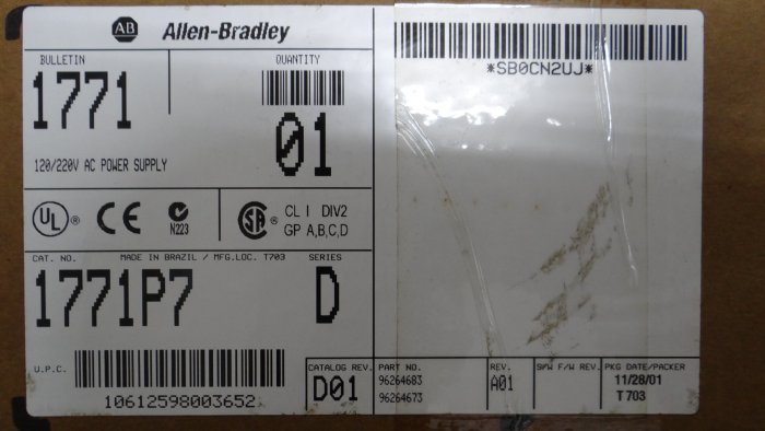 ALLEN-BRADLEY 1771-P7 ，明緯 EDR-120系列24V、48V 電源模組庫存新品