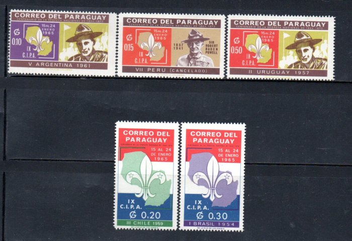【流動郵幣世界】巴拉圭1965年童子軍運動郵票