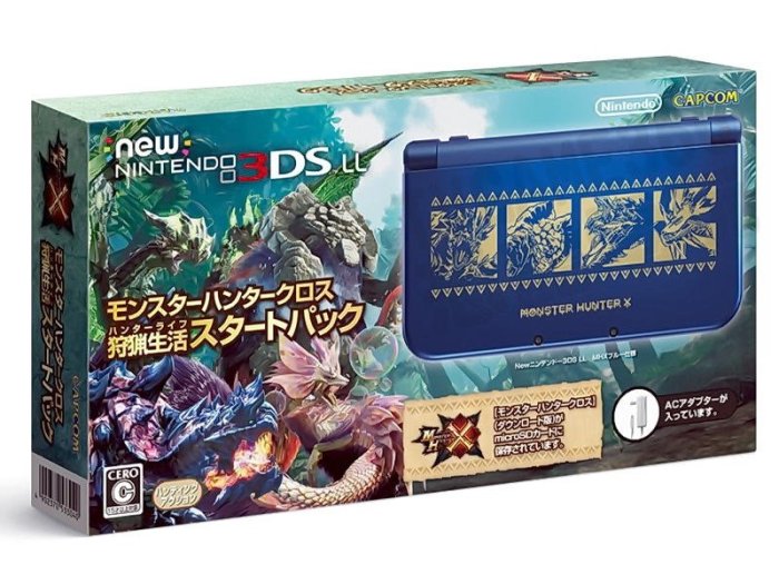 【二手主機】任天堂 NINTENDO NEW 3DSLL NEW3DSLL 主機 魔物獵人 限定機 日規機 台中恐龍