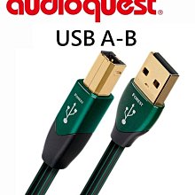 【富豪音響】美國線聖 Audioquest Forest Type A-B USB傳輸線