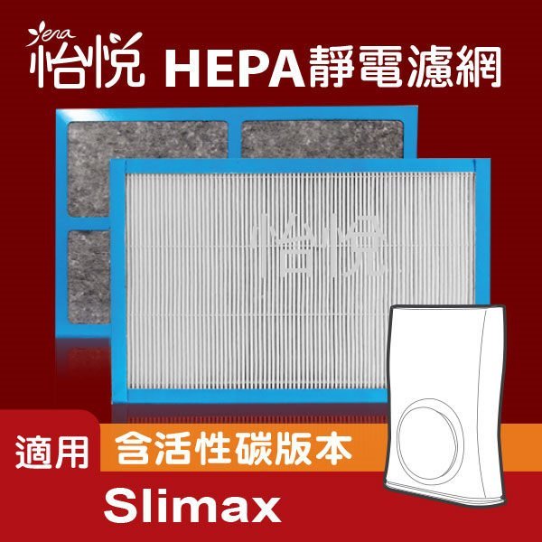 (三片賣場,免運)【怡悅HEPA濾網】適用3m 淨呼吸 slimax 清淨機(與CHIMSPD-188F同規格)