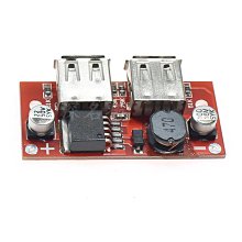 DC-DC LM2596車充 降壓模組雙USB 輸出固定電壓5V 電源模組 A20 [368533]