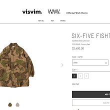 VISVIM 0521905013003  SIX-FIVE FISHTAIL CAMO size 1