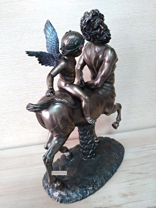 點點蘑菇屋 歐洲進口雕塑~羅馬人物天使與人頭馬仿銅雕像 希臘神話雕像擺飾 西洋藝術品 免運費 現貨