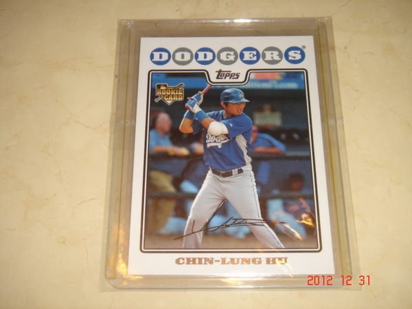 中華職棒 義大犀牛隊 胡金龍 2008 Topps  RC 球員卡 新人卡