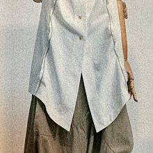[最後折扣出清] 國內設計師葉珈伶 CHARINYEH 同名品牌-波浪門襟長襯衫