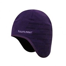 山林 Mountneer 防風耳罩刷毛保暖帽 保暖帽 紫色 喜樂屋戶外