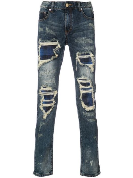 God's Masterful Children distressed skinny jeans 男仿舊緊身單寧褲 限時折扣代購中