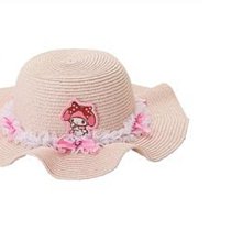 日貨 美樂蒂 帽子 遮陽帽 兒童帽子 兒童帽 太陽帽 小孩帽 三麗鷗 MELODY 正版 J00016482