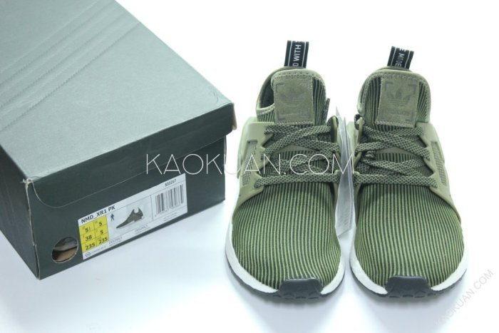 【高冠國際】Adidas Originals NMD XR1 條紋 墨綠 軍綠 白底 運動鞋 S32217