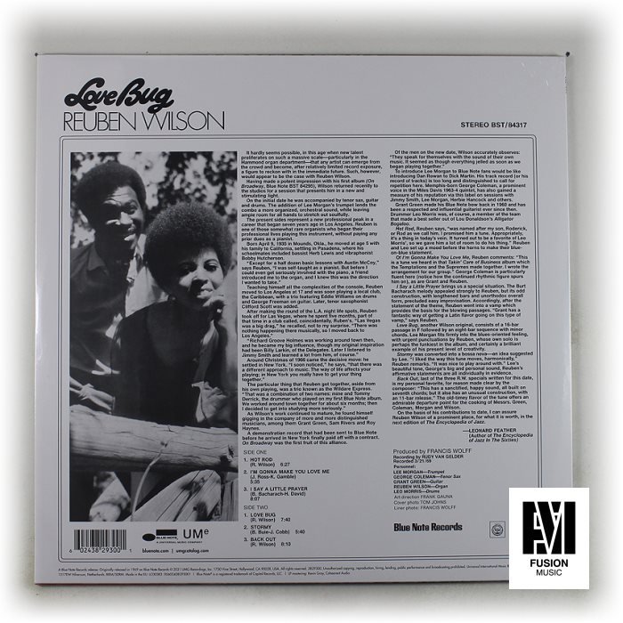 全館免運❤現貨BN爵士名盤 Reuben Wilson – Love Bug黑膠LP歐版全新