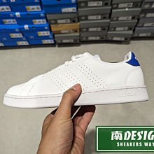 南🔥2023 9月 ADIDAS ADVANTAGE 運動 休閒 皮革 復古 經典 男女款 白藍 ID9644