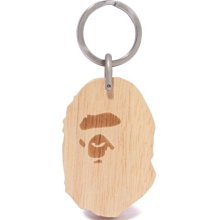 【日貨代購CITY】2023SS BAPE APE HEAD WOOD KEYCHAIN 猿人 木頭 大頭 鑰匙圈 現貨