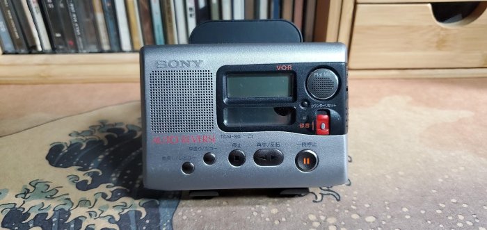 日本原裝sony索尼tcm80磁帶機卡帶機隨身聽