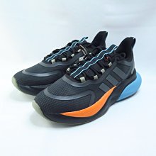 ADIDAS ALPHABOUNCE+ 男 慢跑鞋 HP6140 黑x藍橙【iSport愛運動】