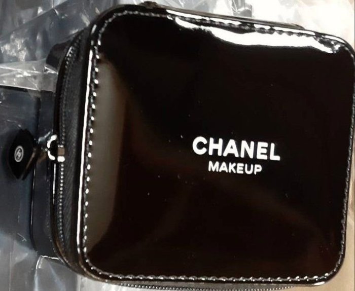 Chanel 香奈兒 口紅盒 內含鏡子 零錢包 小化妝盒 黑色限定版