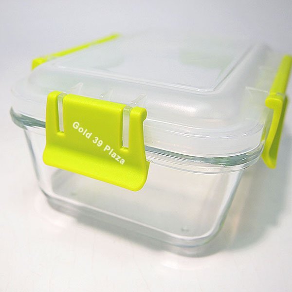 830ML GLASS分隔玻璃保鮮盒 2合一長方分隔保鮮盒 微波爐 烤箱專用 冷藏保鮮 一體成型【SV8422】BO雜貨