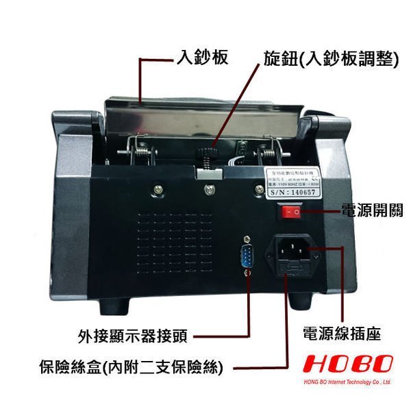 ✿國際電通✿【免運】HOBO HB-680 同 BJ-680 六國貨幣頂級專業型 混和總計 防偽點驗鈔機