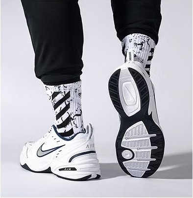 Nike Air Monarch IV 老爹鞋 復古男鞋 休閒 支撐緩震 白銀415445-102 415445-001