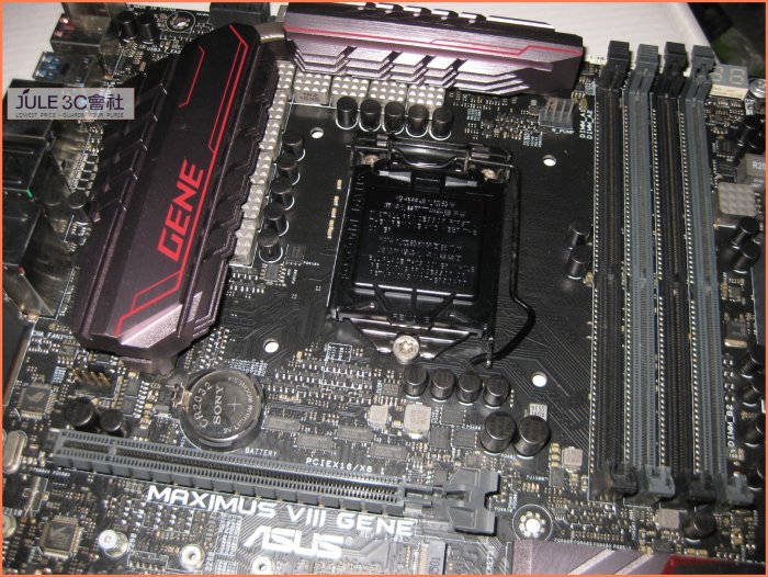 JULE 3C會社-華碩ASUS MAXIMUS VIII GENE M8G ROG Z170/六七代/電競 主機板