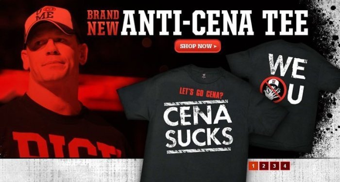 ☆阿Su倉庫☆WWE摔角 Anti John Cena Shirt 反CENA陣線絕版款衣服 熱賣特價中