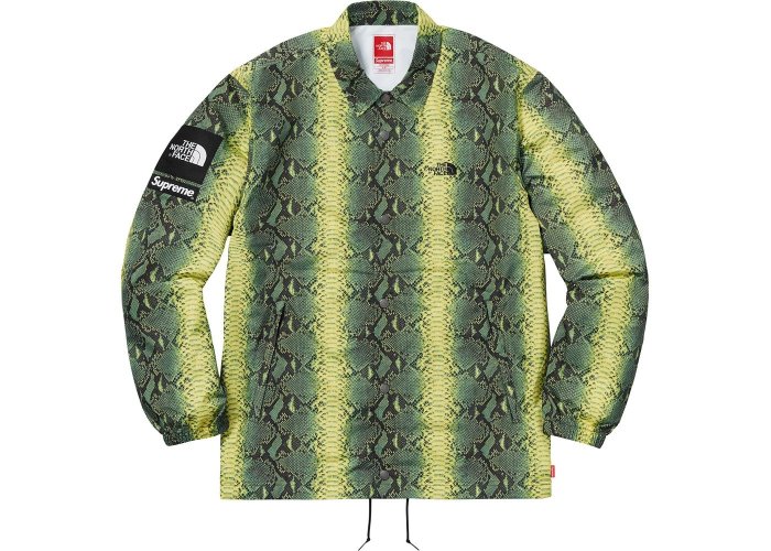 Rush Kingdom」代購Supreme the North Face Snakeskin 綠蛇紋教練外套