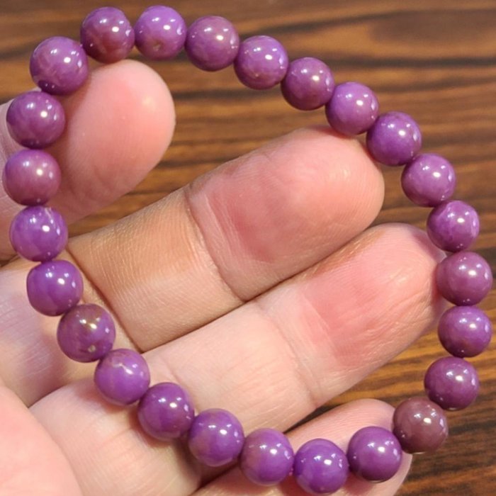 紫雲母 手鍊 手環 手珠 7mm 天然❤水晶玉石特賣#C414-1