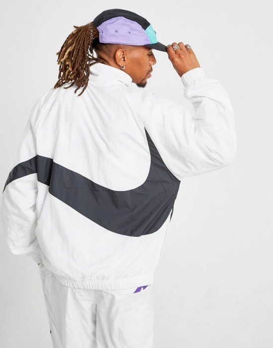 南◇現 Nike Swoosh Woven Jacket 白色 運動外套 大勾勾 風衣 立領外套 ar3132-100