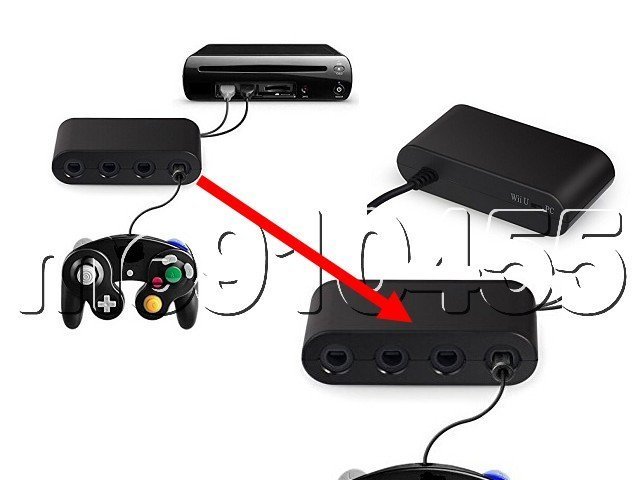 Wii U用 GC GameCube控制器連接器 手把擴充插槽轉接器 WiiU GC GameCube NGC 轉接器