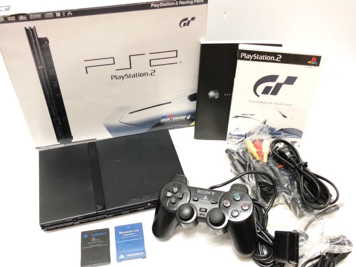 SONY PlayStation 2 PS2 Slim SCPH-70000GT GT4 跑車浪漫旅4 限定同捆版 收藏出售