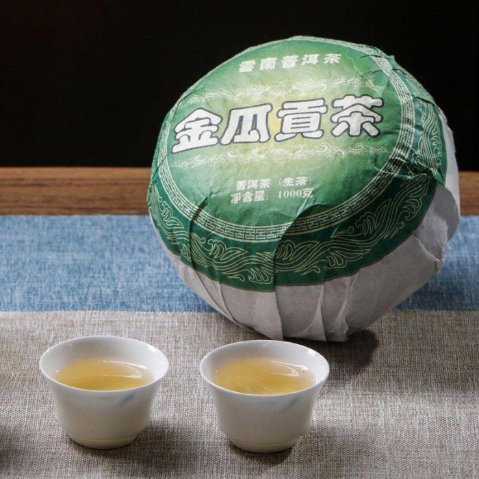 易武老樹茶 普洱茶生茶1000克金瓜貢茶雲南金瓜美人頭古樹春茶