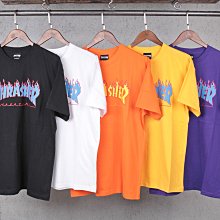 【HYDRA】18FW Thrasher Flame T-Shirt 火焰 字體 橘 黃 紫 短T【TS43】