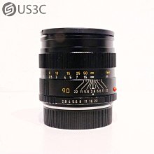 【US3C-青海店】徠卡 Leica Elmarit-R 90mm F2.8 3-Cam E55 金屬材質 定焦鏡 大光圈  二手鏡頭