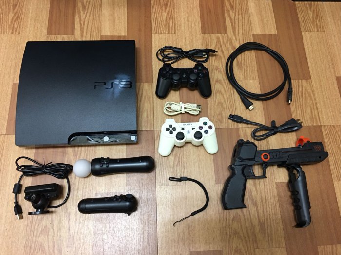 偉仔的狗窩] PS3 薄型主機CECH-2007A 120G 附遊戲機殼有瑕疵配件不拆賣