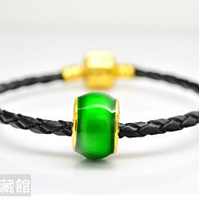 【永恆典藏館】金飾串珠 潘朵拉Pandora 超有質感 祖母綠金串珠 純金串珠 彩珠 轉運珠 兼具質感和保值的首選